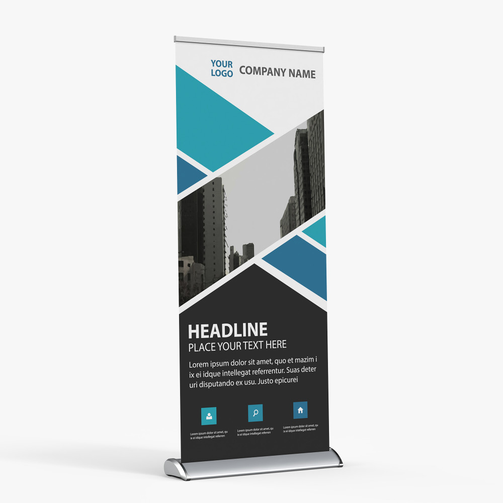 Retractable banner stand example