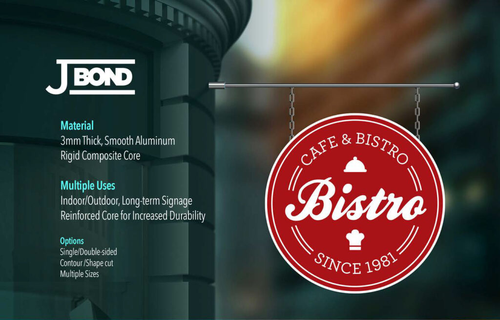 Printed JBond rigid sign panel